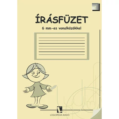 Írásfüzet 6 mm-es vonalközökkel
