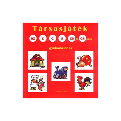 Társasjáték az sz, z, c, s, zs és cs hang gyakorlásához