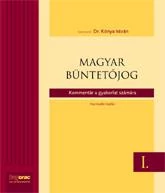 MAGYAR BÜNTETŐJOG I-II-III. - KOMMENTÁR A GYAKORLAT SZÁMÁRA