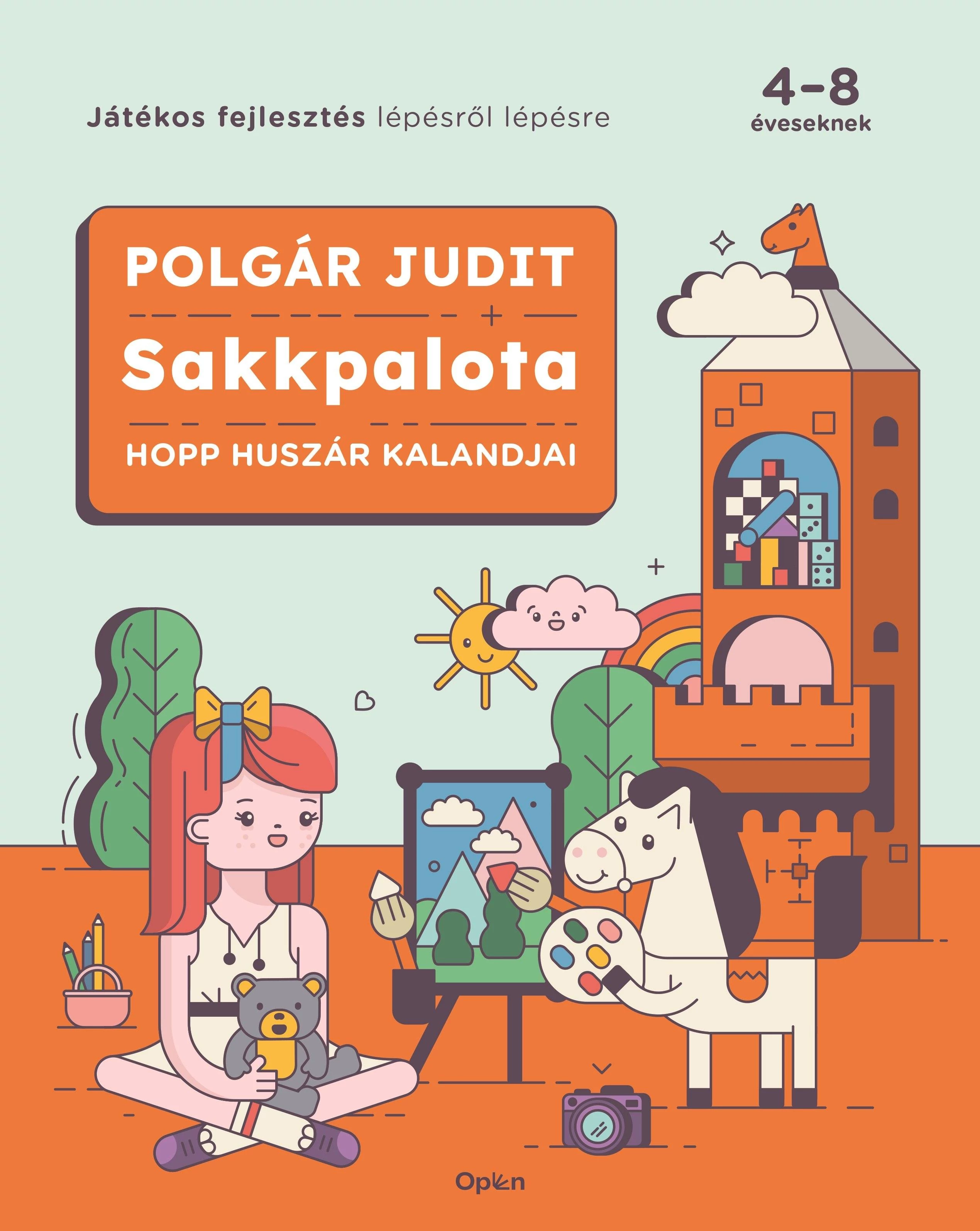 Sakkpalota - Hopp huszár kalandjai - Játékos fejlesztés lépésről lépésre 4-8 éveseknek
