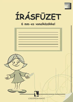 Írásfüzet 6 mm-es vonalközökkel