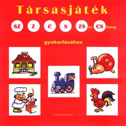 Társasjáték az sz, z, c, s, zs és cs hang gyakorlásához